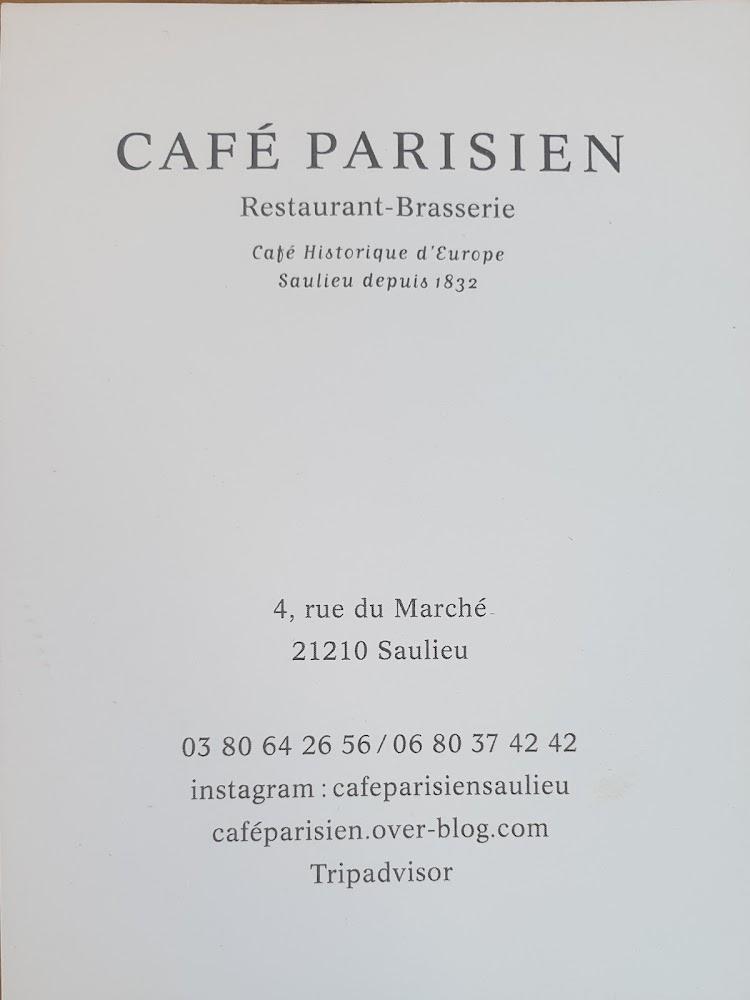 Café Parisien de saulieu - Menu Image 2